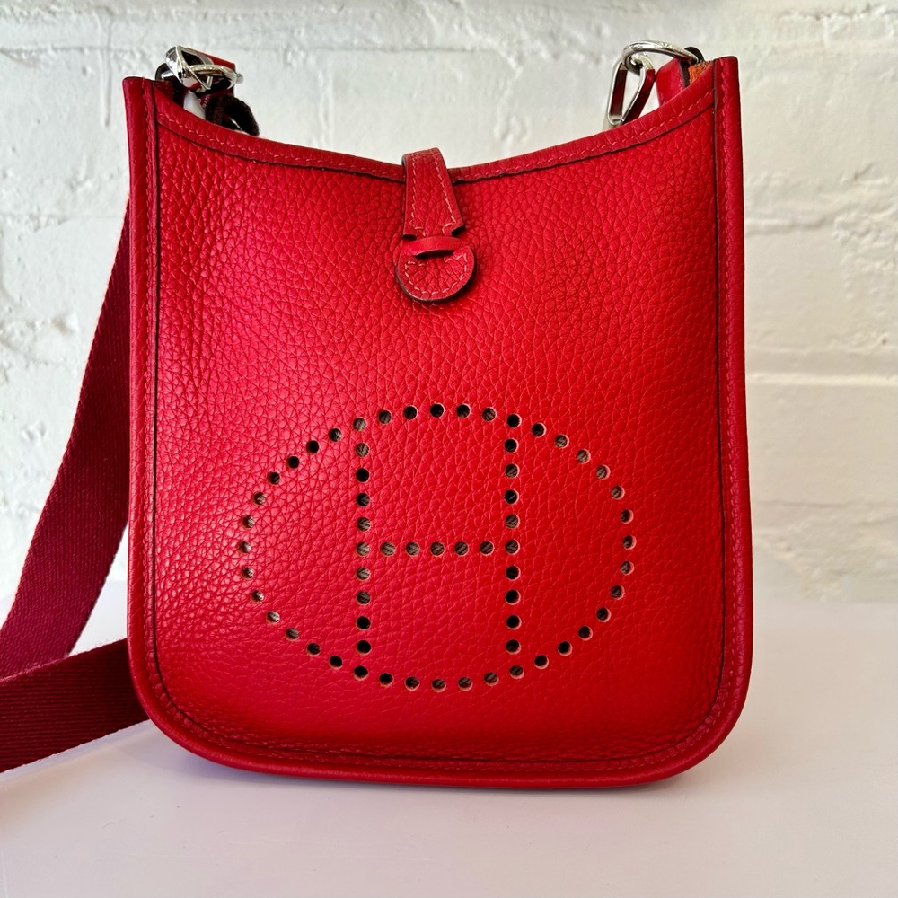 Hermes Evelyne TPM Rouge de Couer Taurillon Clemence